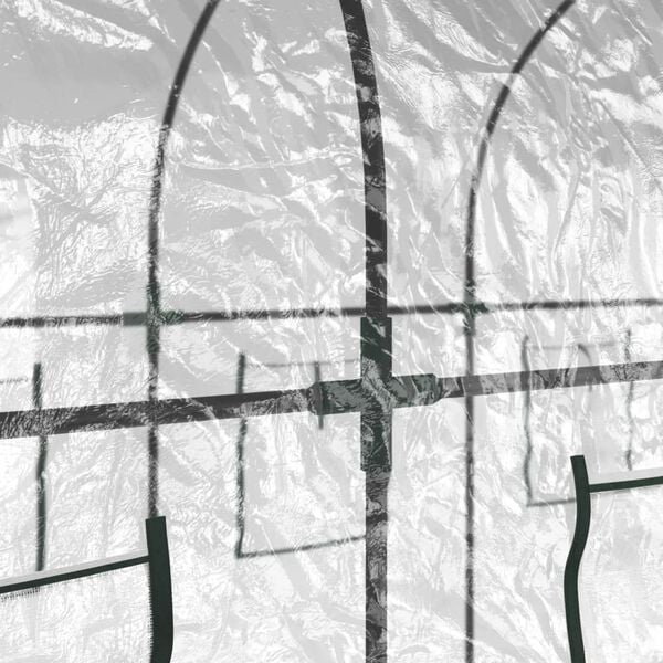 vidaXL drivhus 160x400x190 cm PVC og pulverlakeret stål transparent