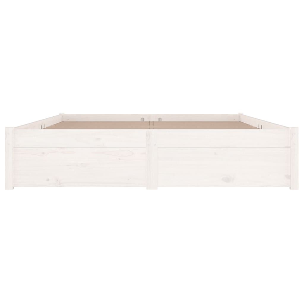 vidaXL sengeramme med skuffer 140x190 cm dobbelt hvid