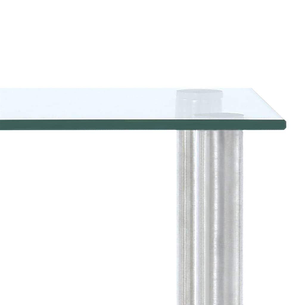 vidaXL køkkenreol 45x16x26 cm hærdet glas transparent