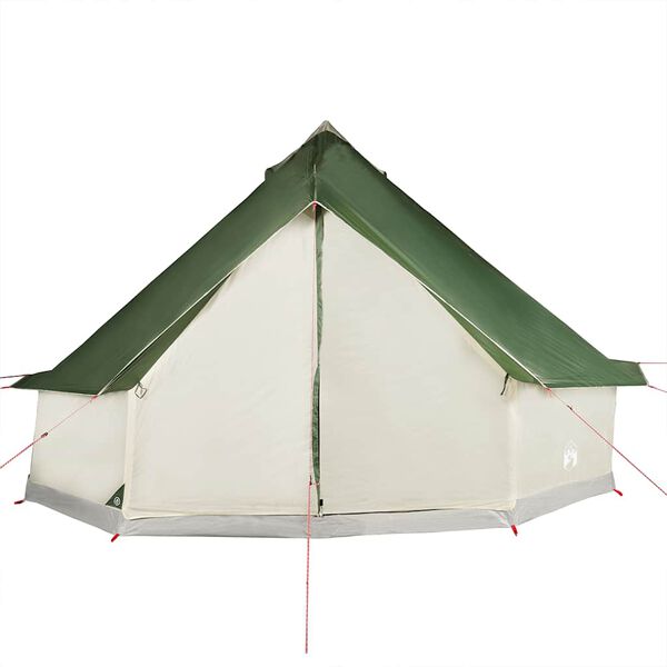 vidaXL 10-personers campingtelt vandtæt grøn
