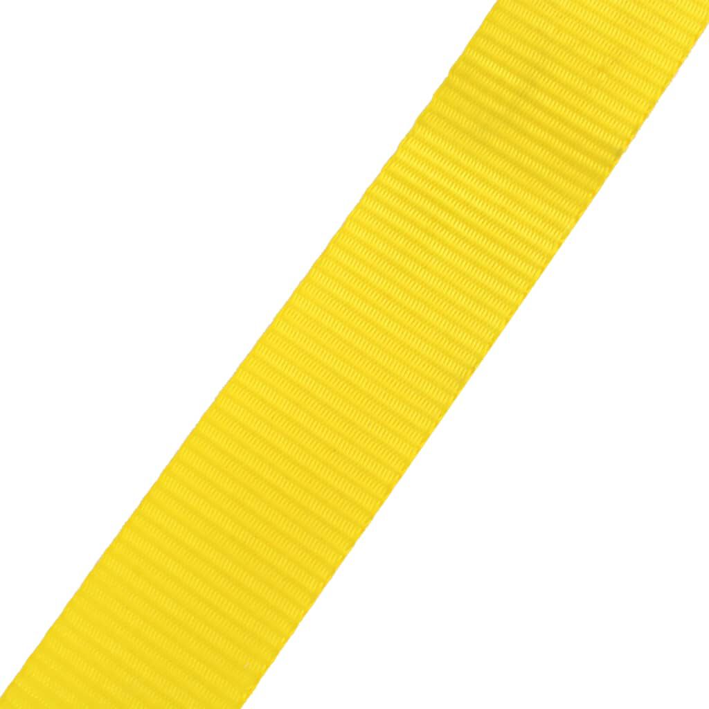 vidaXL slackline 15 m x 50 mm 150 kg gul