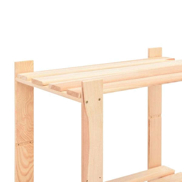 vidaXL reoler 10 stk. 5 hylder 80 x 38 x 170 cm fyrretræ 250 kg