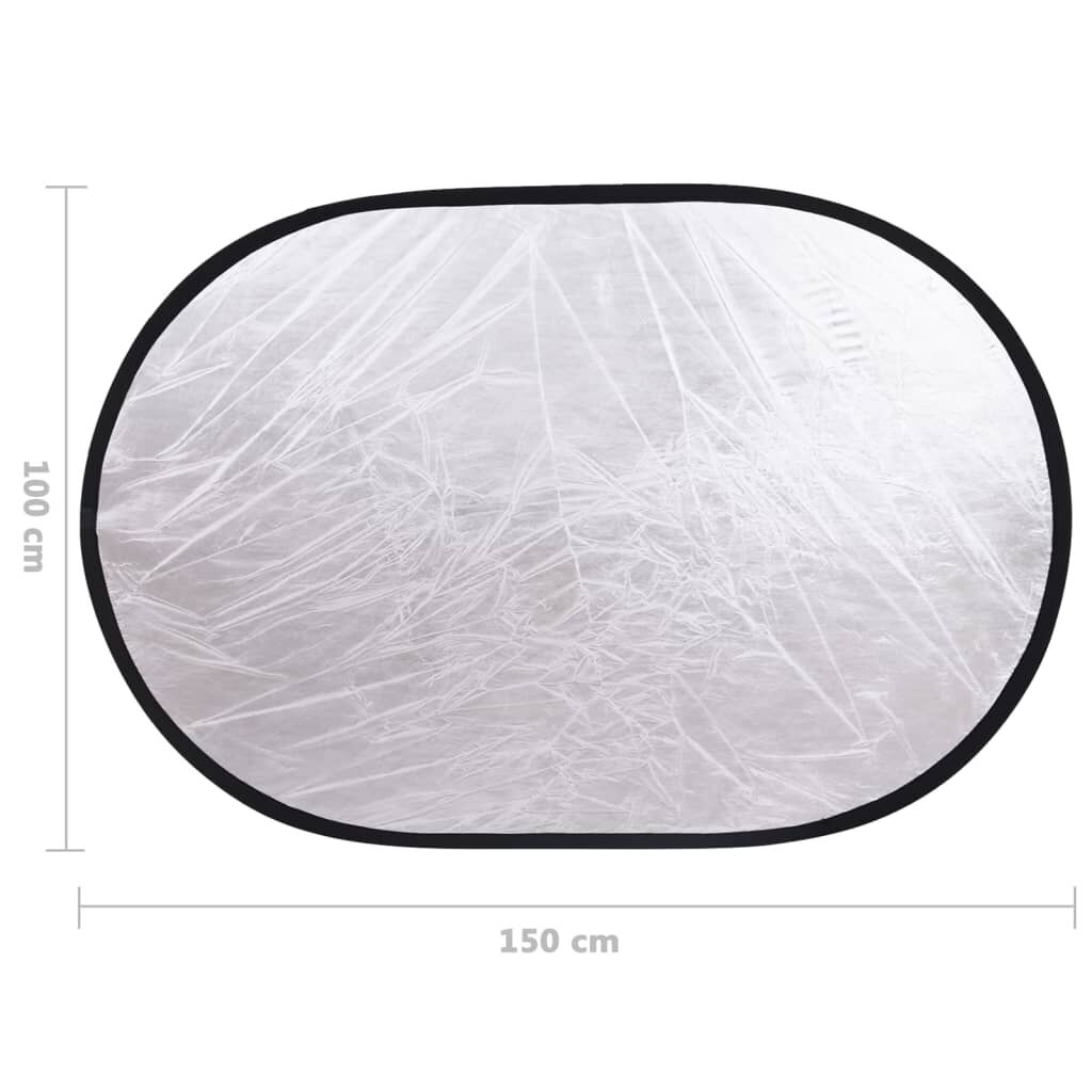 vidaXL fotostudiesæt med softboxlampe + baggrund og reflektor