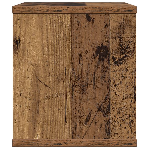 vidaXL skrivebordsorganisator Gamle træ 36x26x29.5 cm Ingeniørtræ
