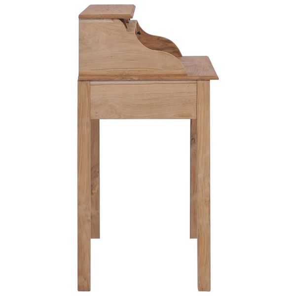 vidaXL skrivebord 90x50x100 cm massivt teaktræ