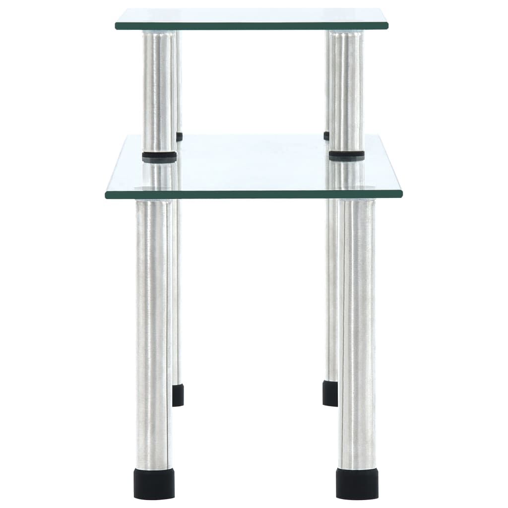 vidaXL køkkenreol 45x16x26 cm hærdet glas transparent