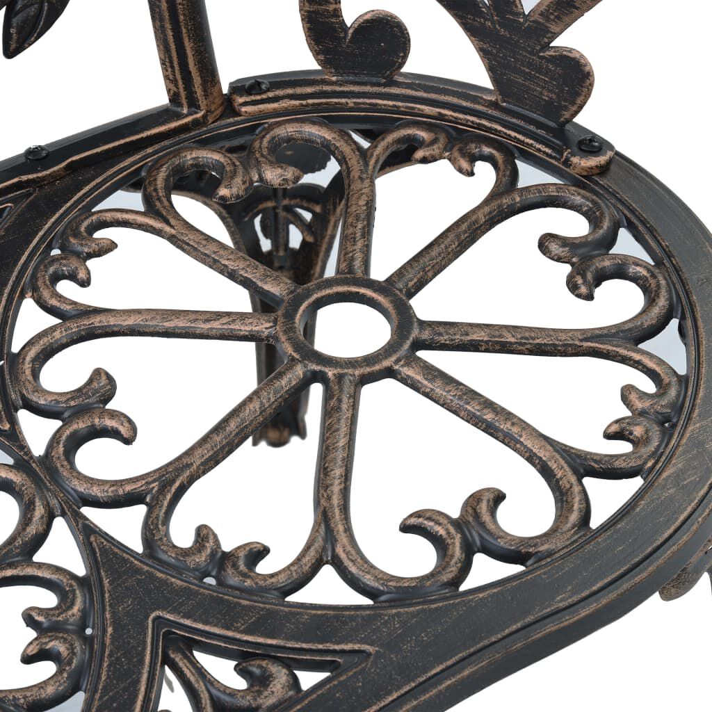 vidaXL bistrobænk 100 cm bronzestøbt aluminium