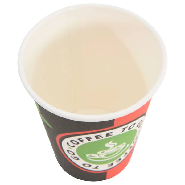 vidaXL papirkaffekopper 1000 stk. 12oz 300ml rød og sort