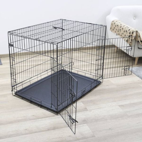 Kerbl hundebur 92x63x74 cm sort