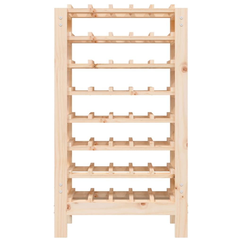 vidaXL vinreol 61,5x30x107,5 cm massivt fyrretræ
