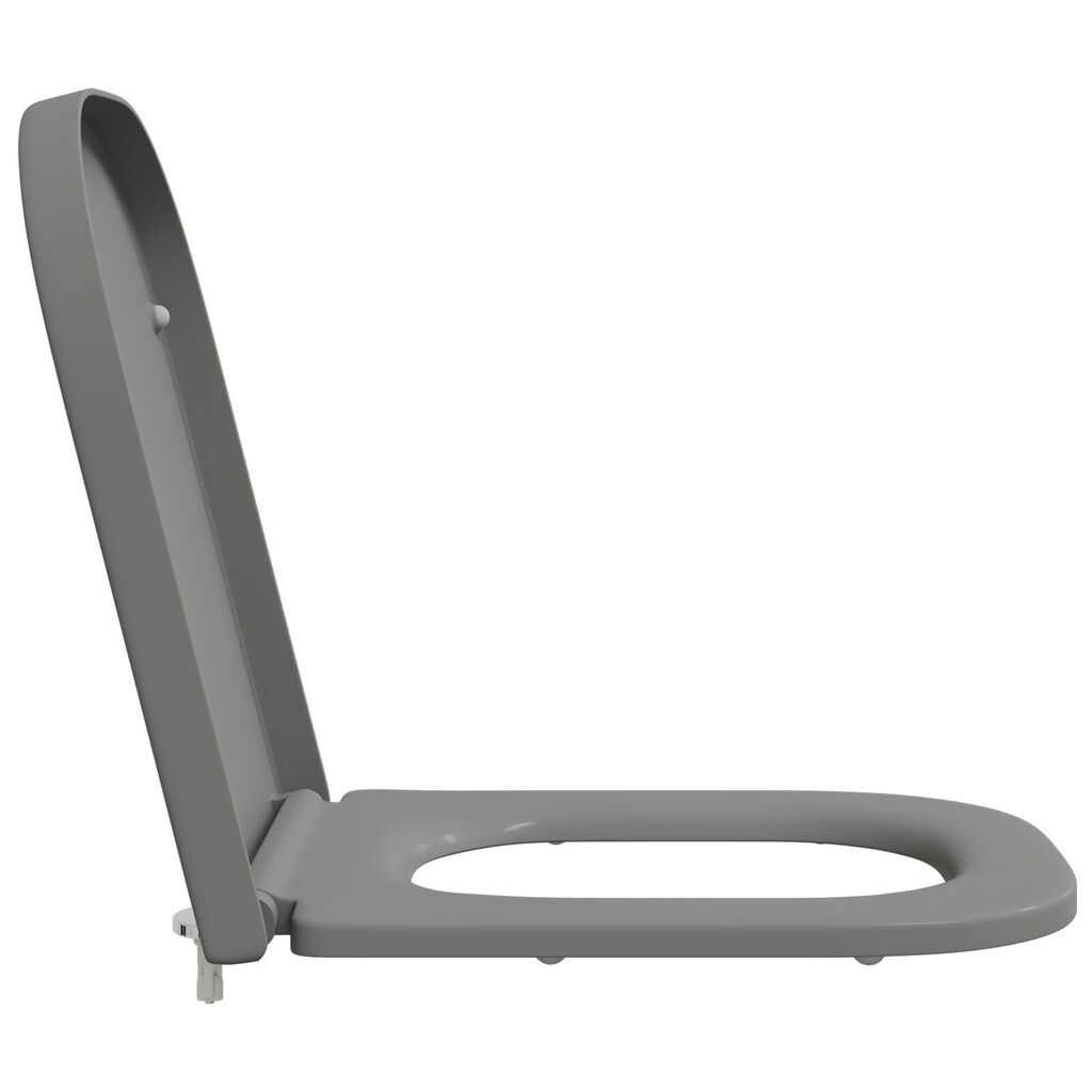 vidaXL Quick Release Toiletsæde med Soft Close Duroplast Grå