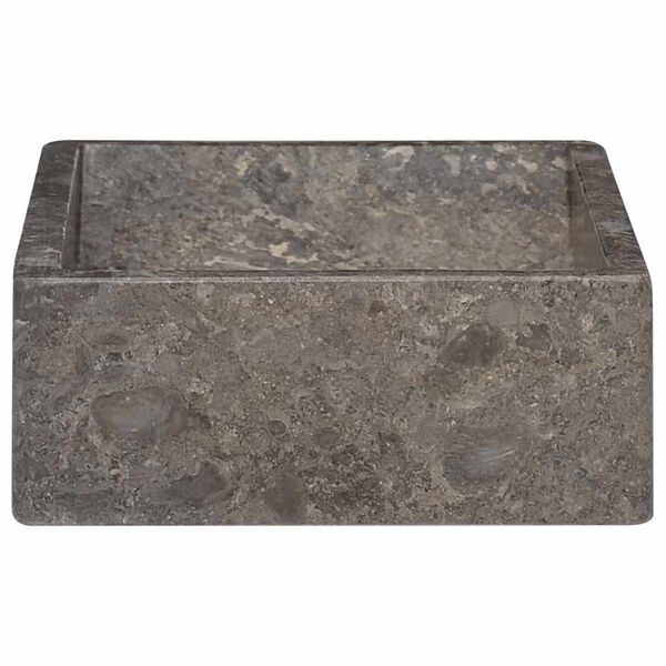 vidaXL håndvask 45x30x12 cm marmor grå højglans
