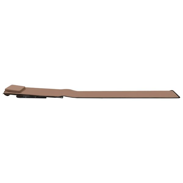 vidaXL foldbare strandmåtter 2 stk. stål og stof brun