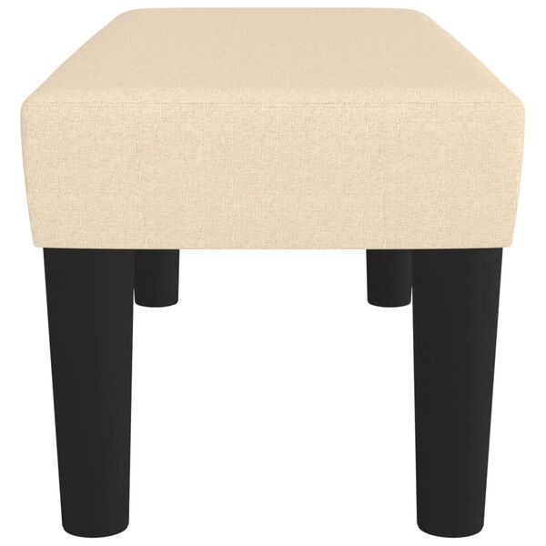 vidaXL bænk 70x30x30 cm stof cremefarvet