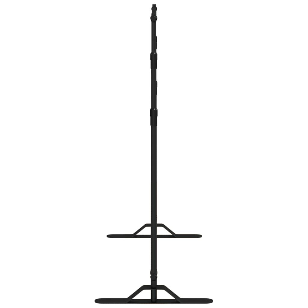 vidaXL stativ til fotobaggrund 254x243 cm stål sort