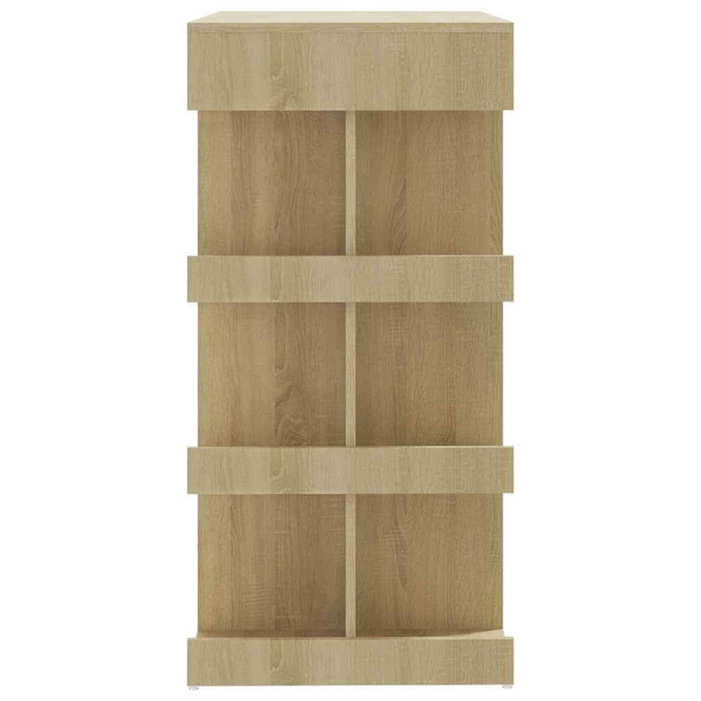 vidaXL barbord m. stativ 100x50x101,5 cm konstrueret træ sonoma-eg