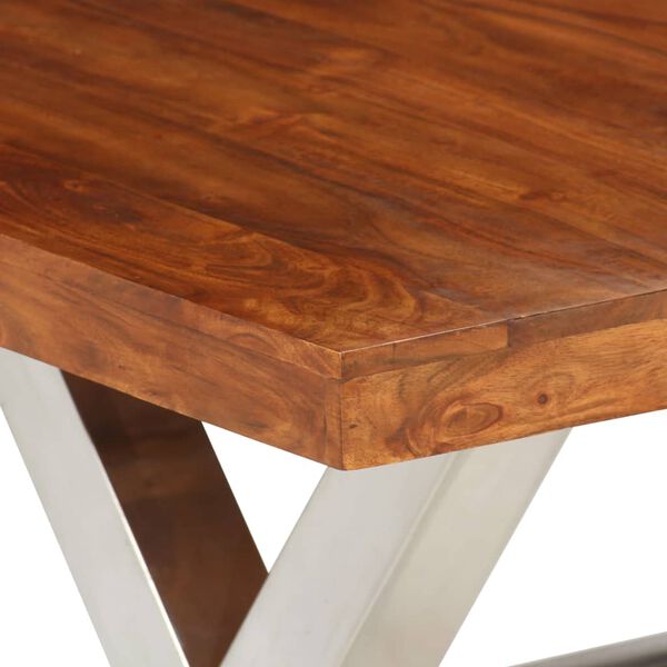 vidaXL spisebord 180x90x76 cm massivt træ