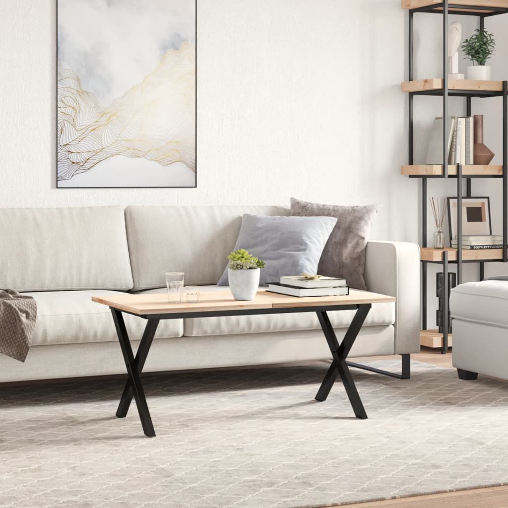 vidaXL bordben til sofabord 80x40x43 cm X-stel stål