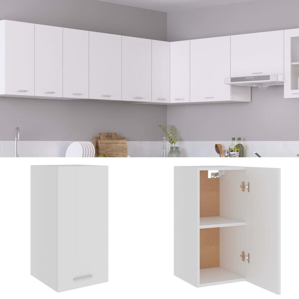 vidaXL vægskab Lyon 29,5x31x60 cm konstrueret træ hvid