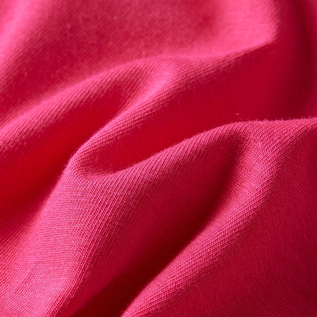 Langærmet T-shirt til børn str. 92 pink