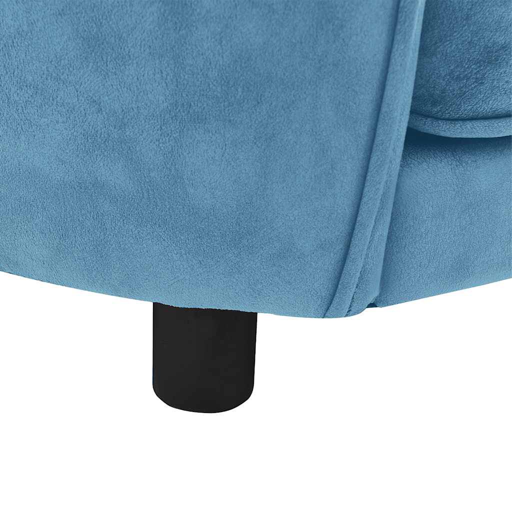 vidaXL hundesofa 69x49x40 cm plys turkis