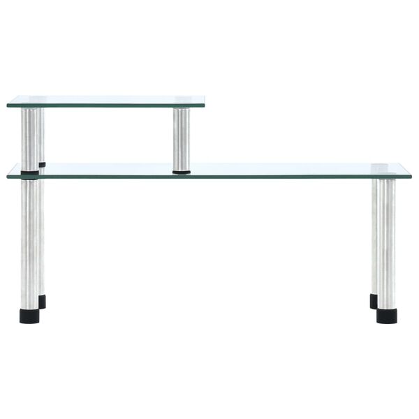 vidaXL køkkenreol 45x16x26 cm hærdet glas transparent