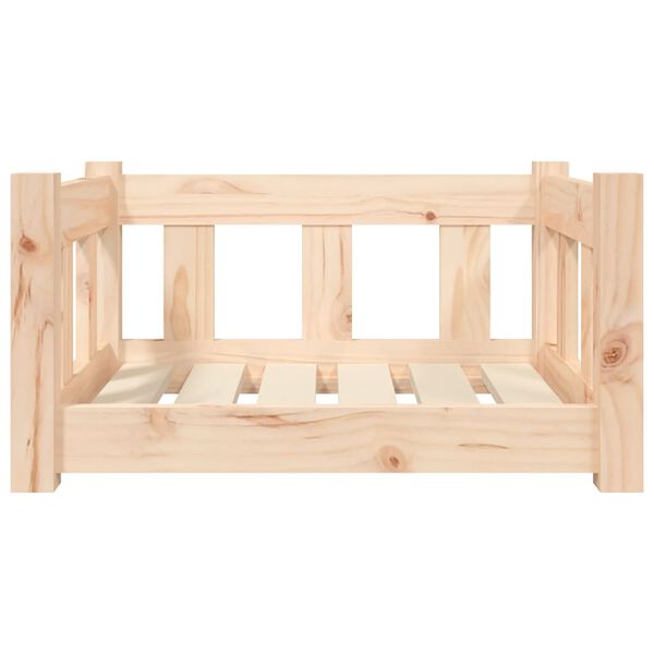 vidaXL hundeseng 55,5x45,5x28 cm massivt fyrretræ