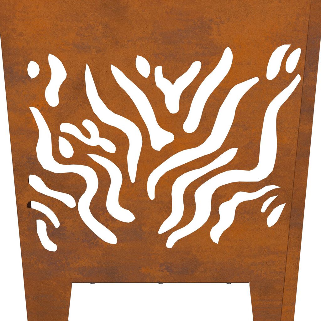 vidaXL Grillplads Fyrkantet 40x40x40 cm Vejrbestandig Stål