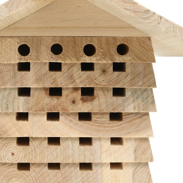 vidaXL bihotel 22x20x20 cm massivt fyrretræ