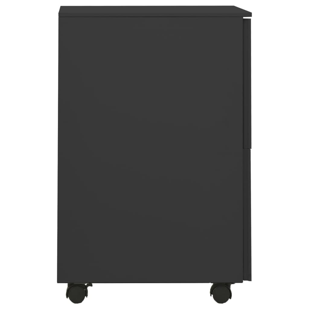 vidaXL mobilt arkivskab 39x45x67 cm stål antracitgrå