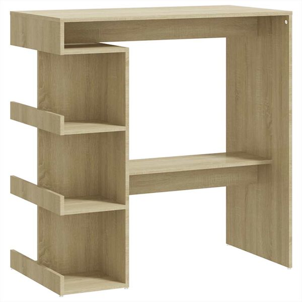 vidaXL barbord m. stativ 100x50x101,5 cm konstrueret træ sonoma-eg