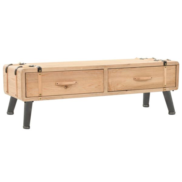 vidaXL tv-bord 120x33x35 cm massivt grantræ