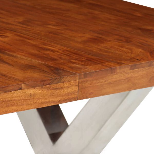 vidaXL spisebord 180x90x76 cm massivt træ