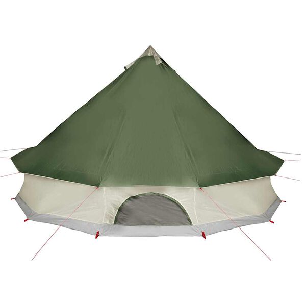 vidaXL 10-personers campingtelt vandtæt grøn
