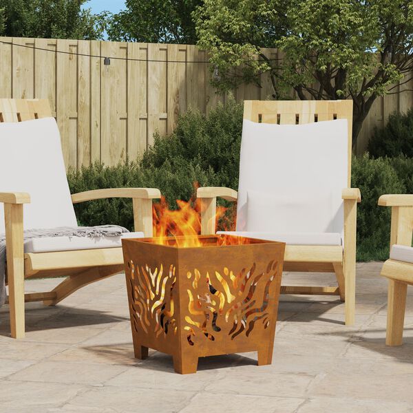 vidaXL Grillplads Fyrkantet 40x40x40 cm Vejrbestandig Stål