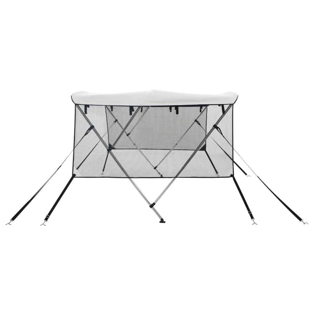 vidaXL biminitop med 3 buer og sidevægge 183x(137-152)x137 cm