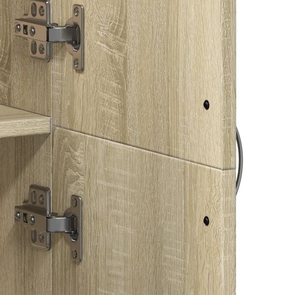 vidaXL arkivskab 60x32x153 cm konstrueret træ sonoma-eg
