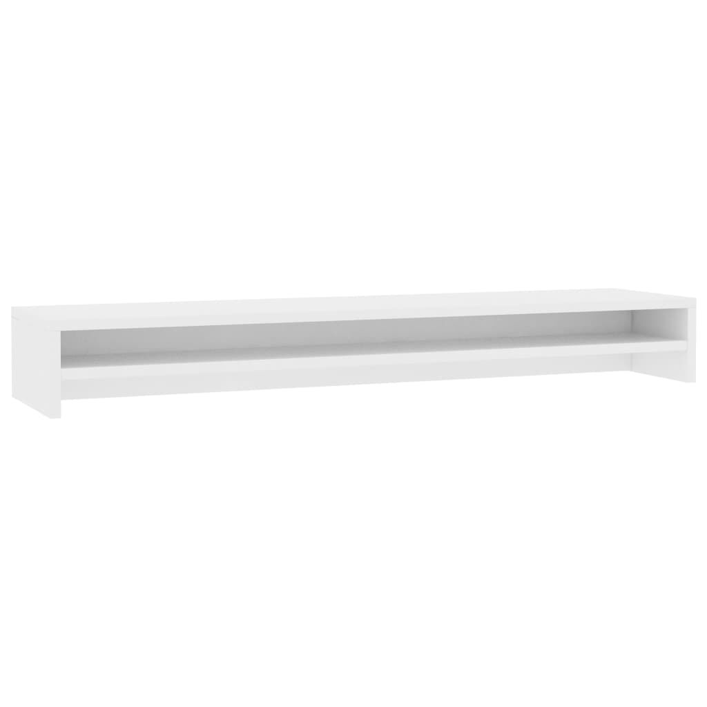 vidaXL skærmstander 100x24x13 cm konstrueret træ hvid