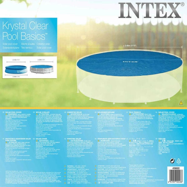 Intex solopvarmet poolovertræk 366 cm rundt 29022