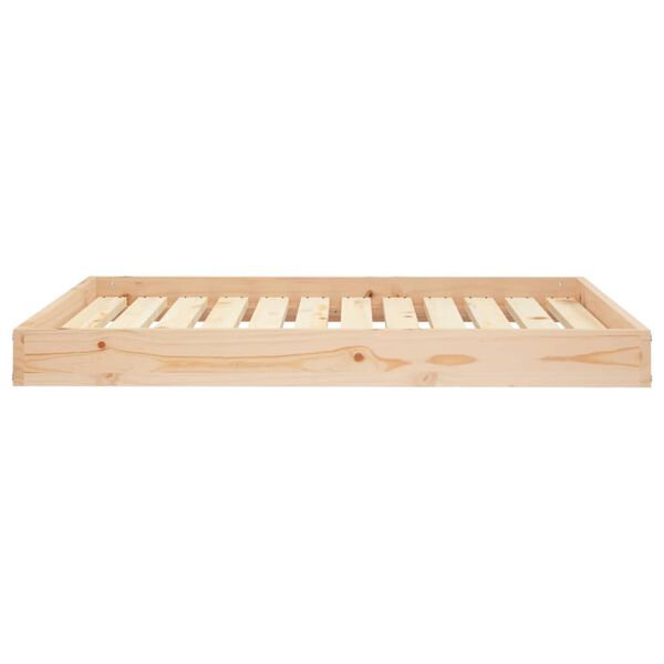 vidaXL hundeseng 101,5x74x9 cm massivt fyrretræ