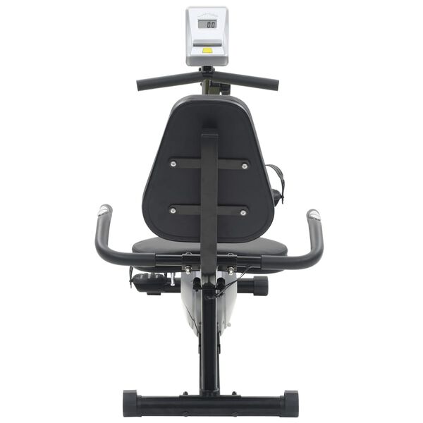 vidaXL magnetisk liggende motionscykel med pulsmåler