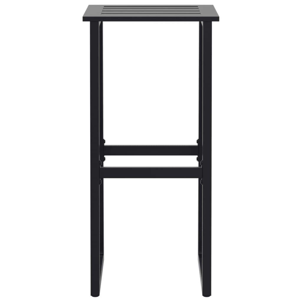 vidaXL barstole 2 stk. 38x38x80 cm pulverlakeret stål sort