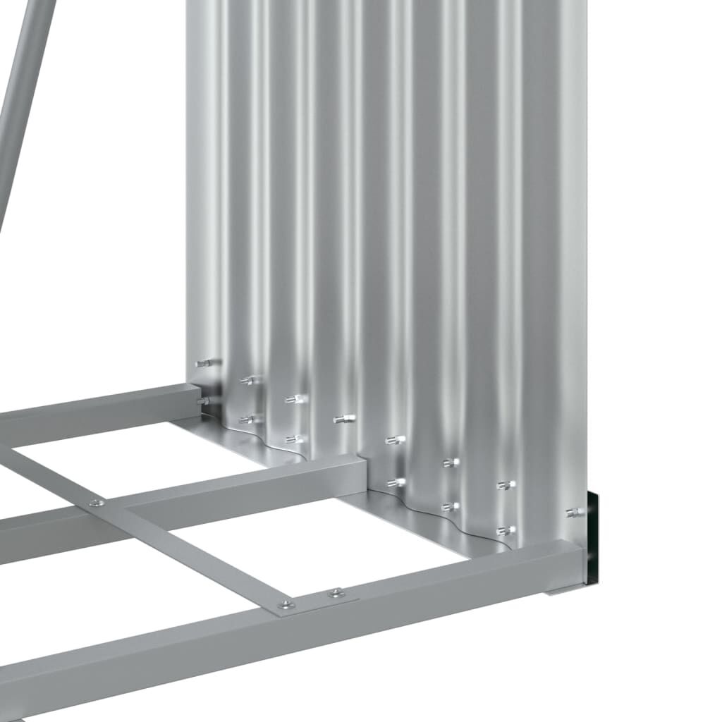 vidaXL brændestativ 40x45x100 cm galvaniseret stål grøn