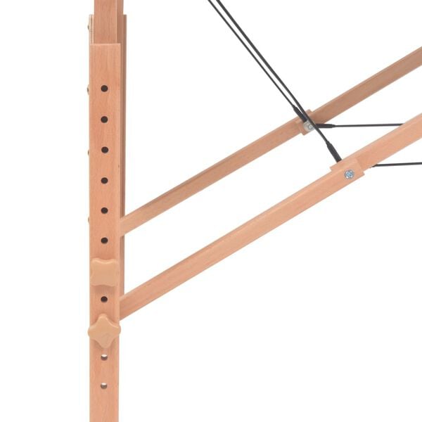 vidaXL sammenfoldeligt massagebord 3 zoner 10 cm tyk hynde hvid