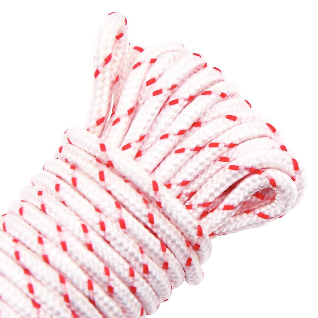 vidaXL startsnor Ø3 mm 10 m nylon hvid og rød