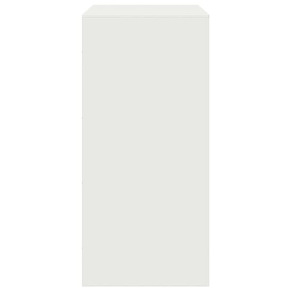 vidaXL skænk 67x39x83 cm stål hvid