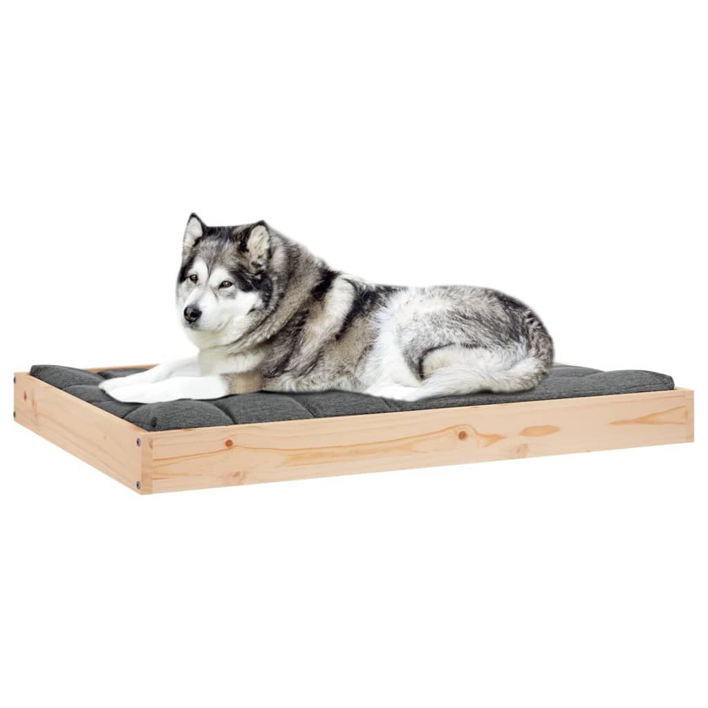 vidaXL hundeseng 101,5x74x9 cm massivt fyrretræ