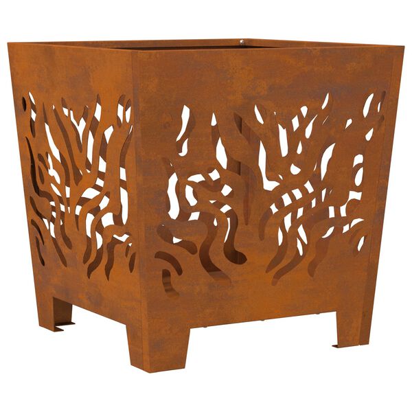 vidaXL Grillplads Fyrkantet 40x40x40 cm Vejrbestandig Stål